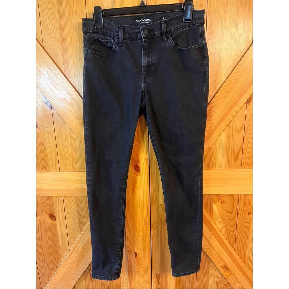 LUCKY BRAND Faded Black Brooke Legging Ankle Jeans size 8/29 (3826)